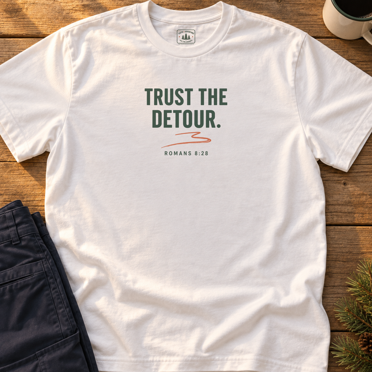 Trust The Detour Text T-Shirt