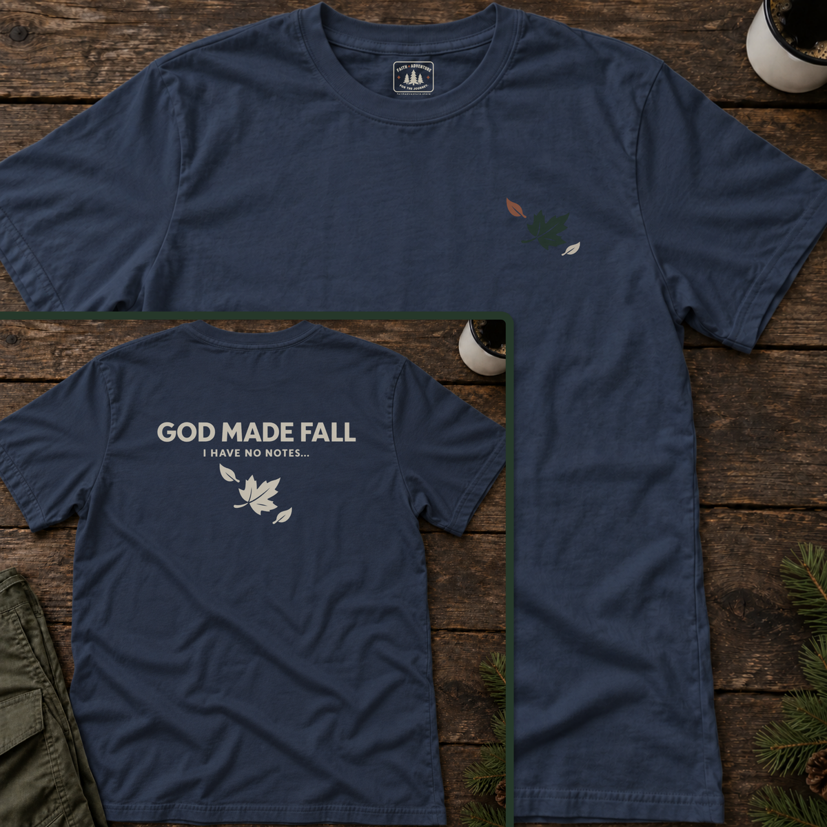 God Made Fall (Back Print) T-Shirt