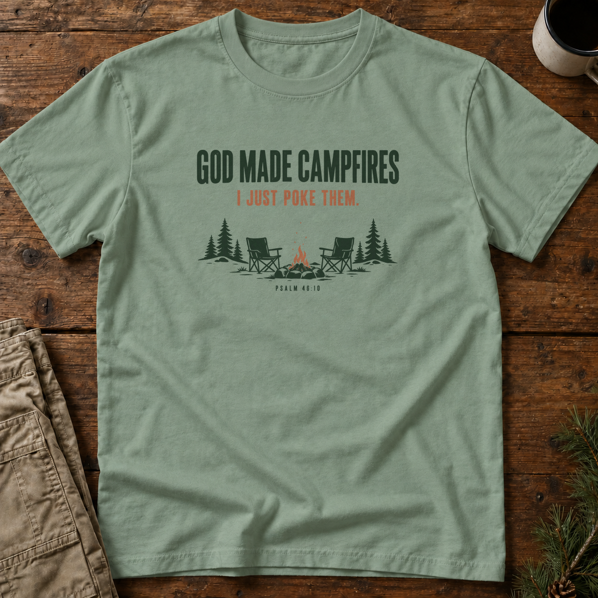God Made Campfires T-Shirt