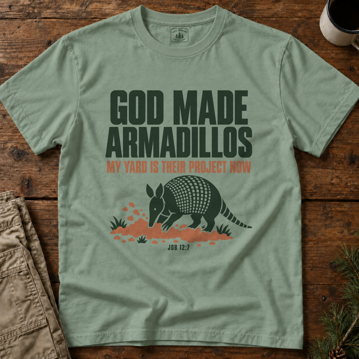 God Made Armadillos T-Shirt
