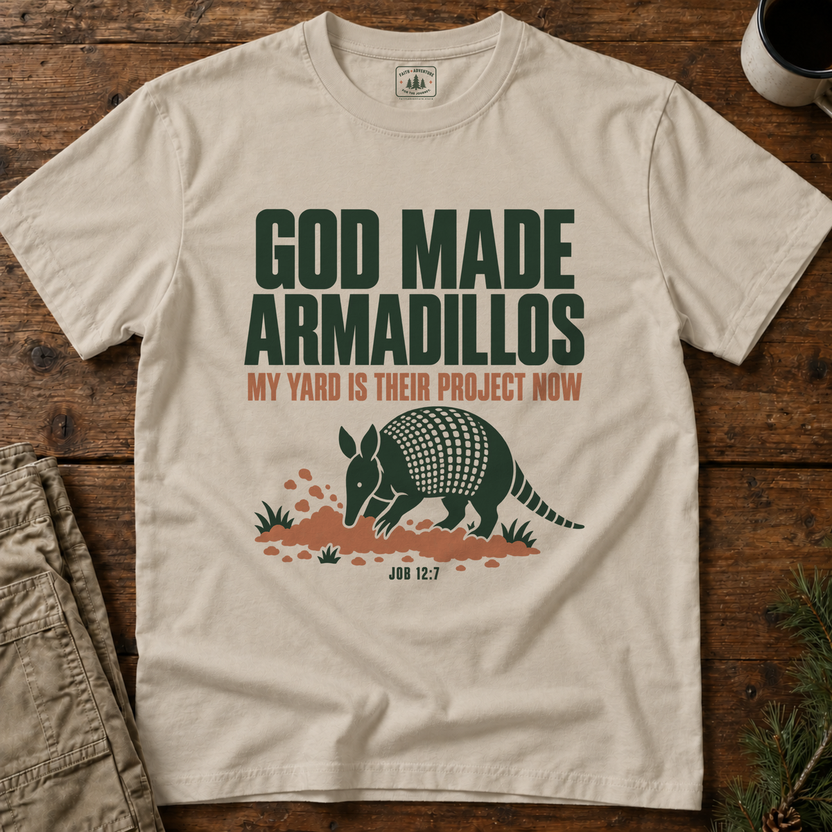 God Made Armadillos T-Shirt