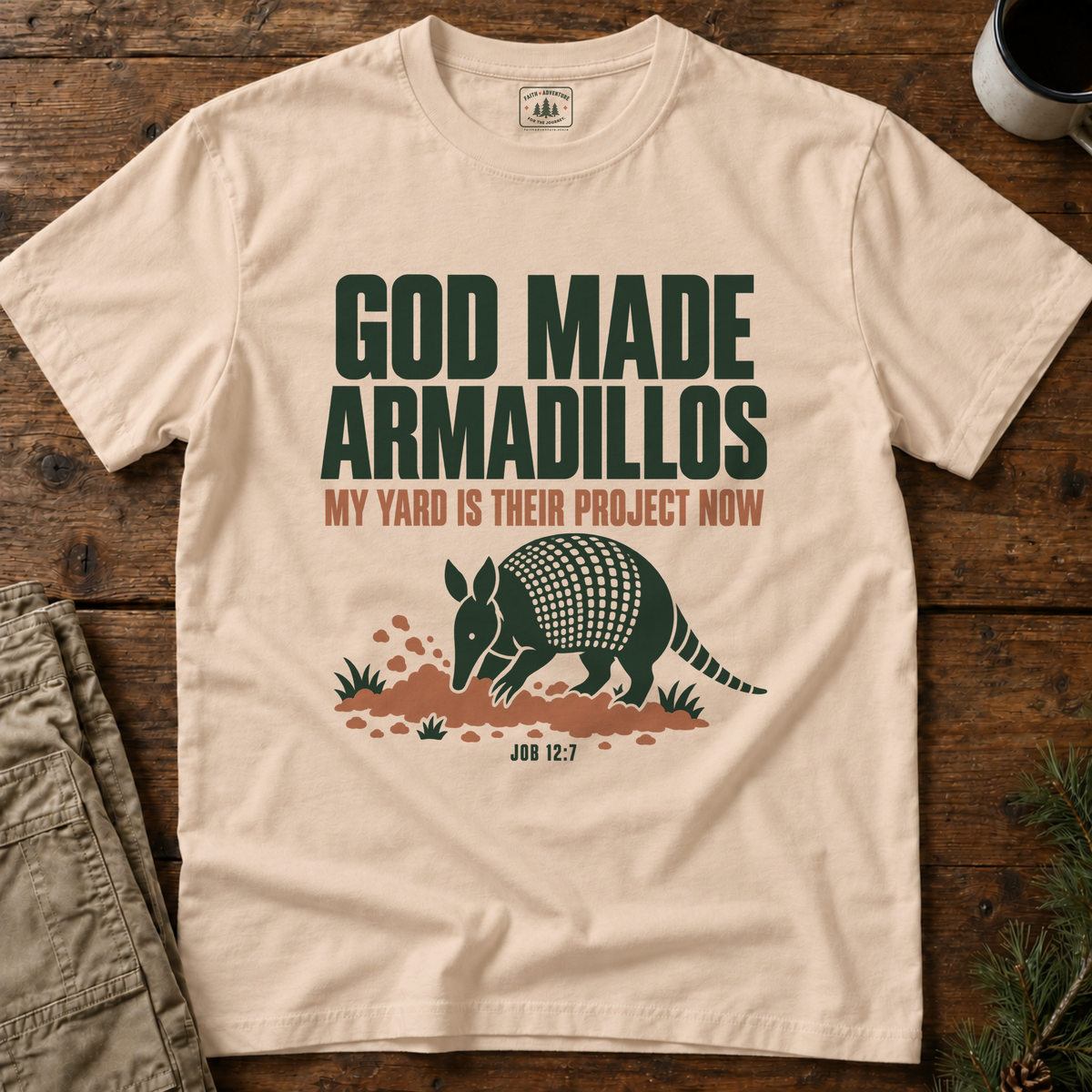 God Made Armadillos T-Shirt