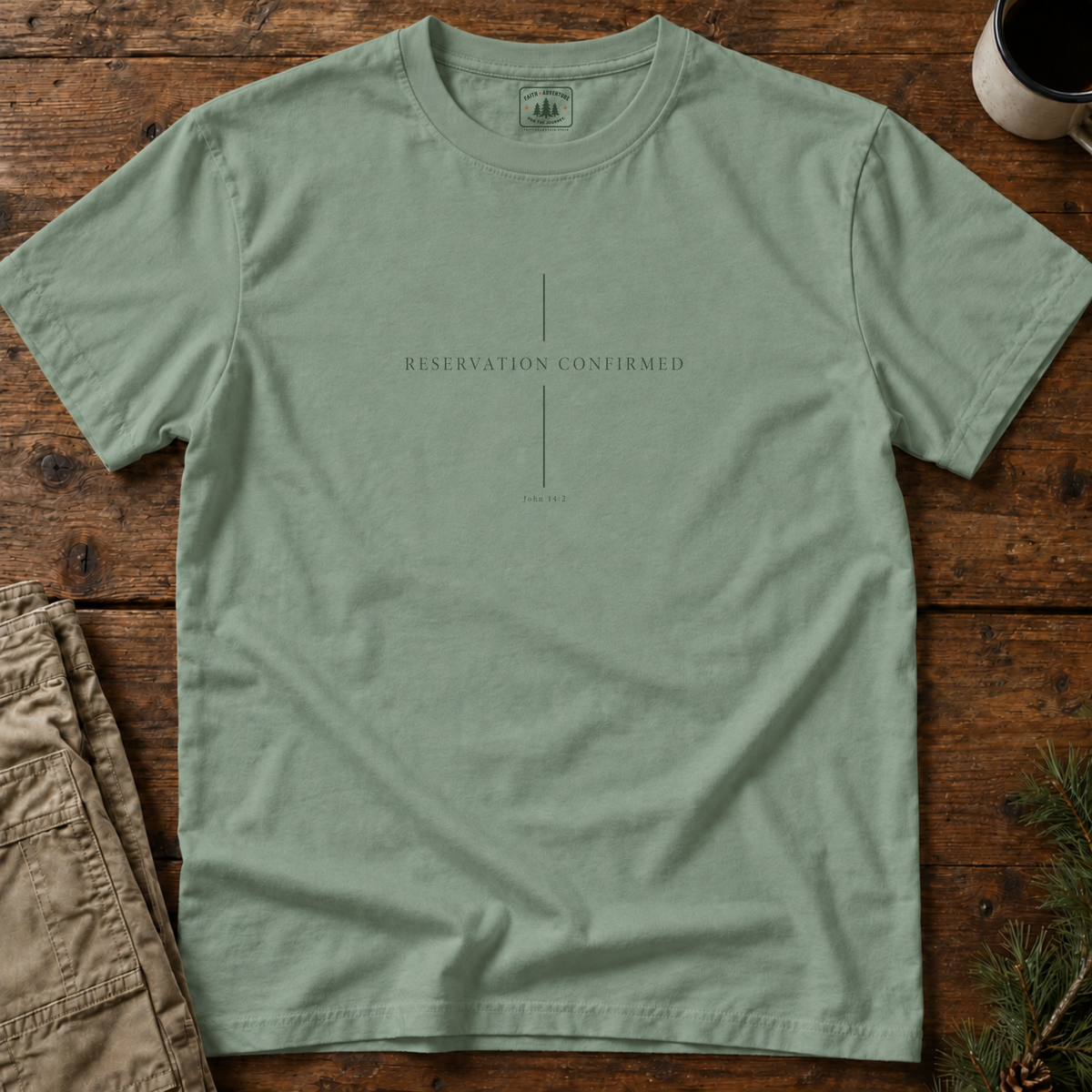 Reservation Confirmed (minimal cross) T-Shirt