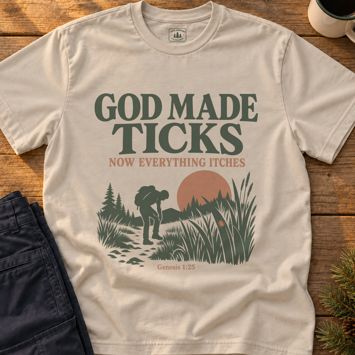 God Made Ticks T-Shirt