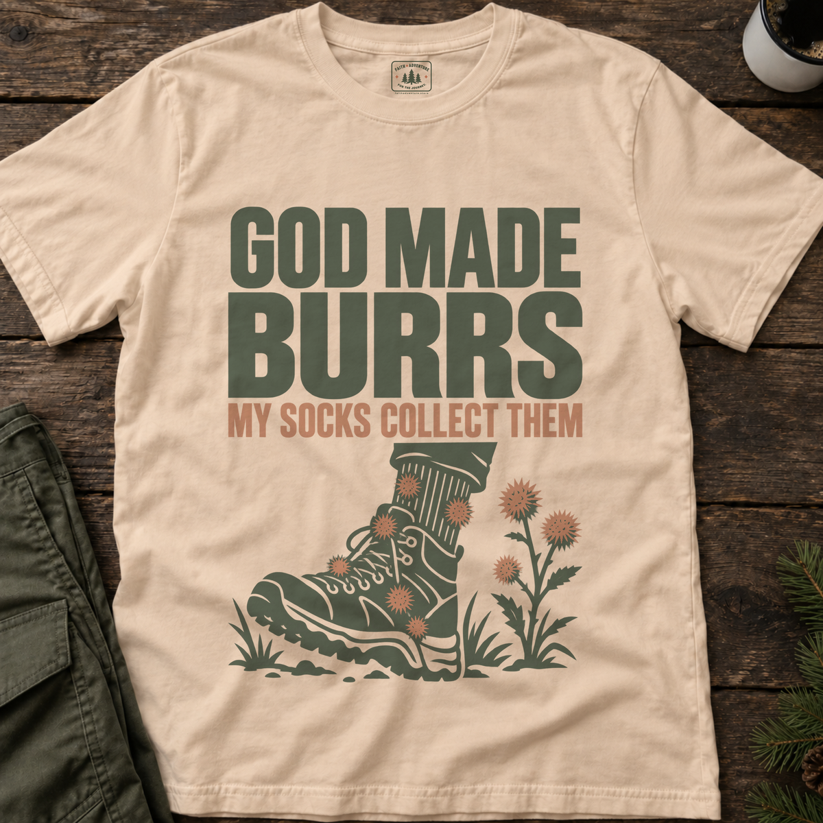 God Made Burrs T-Shirt