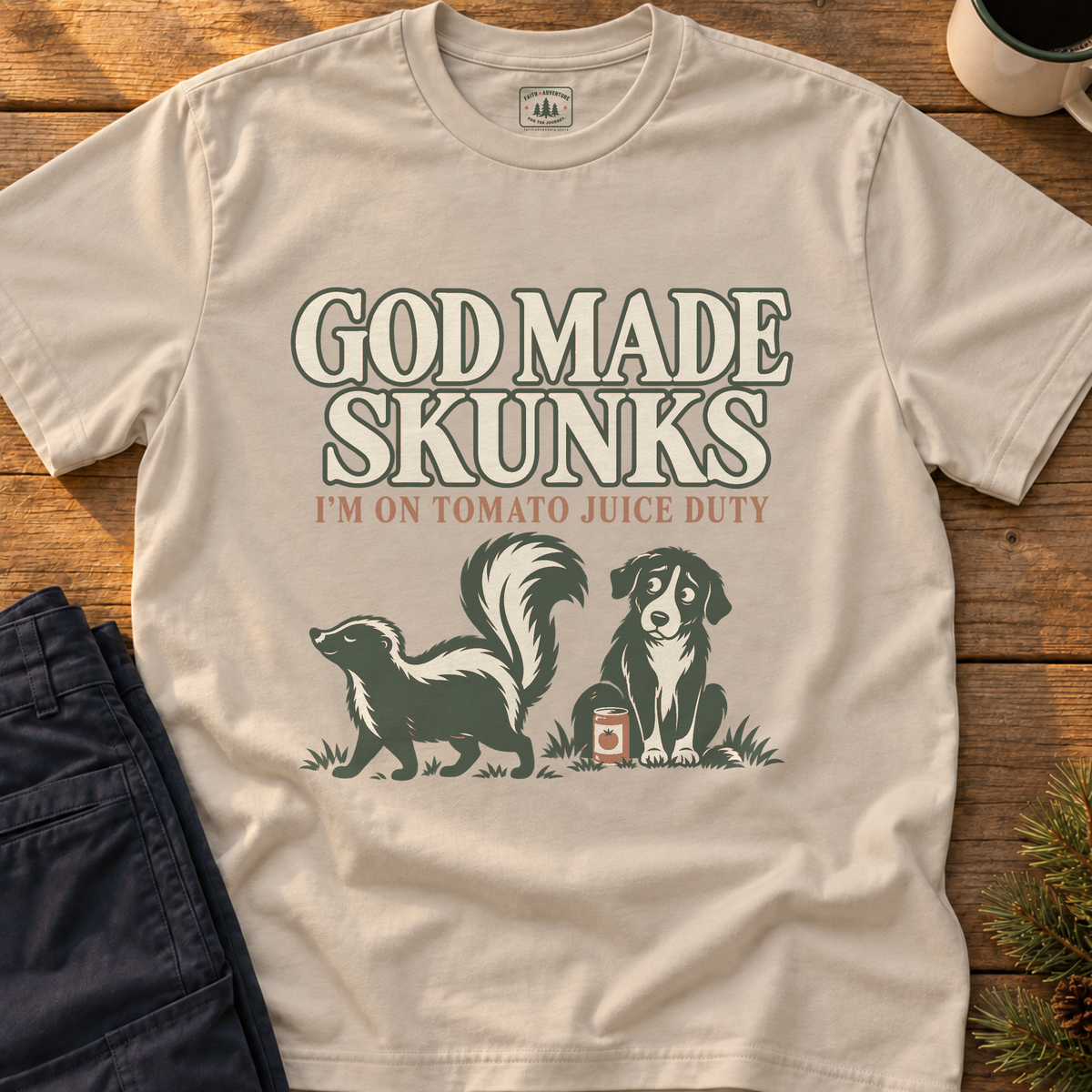 God Made Skunks T-Shirt